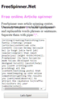 Mobile Screenshot of freespinner.net